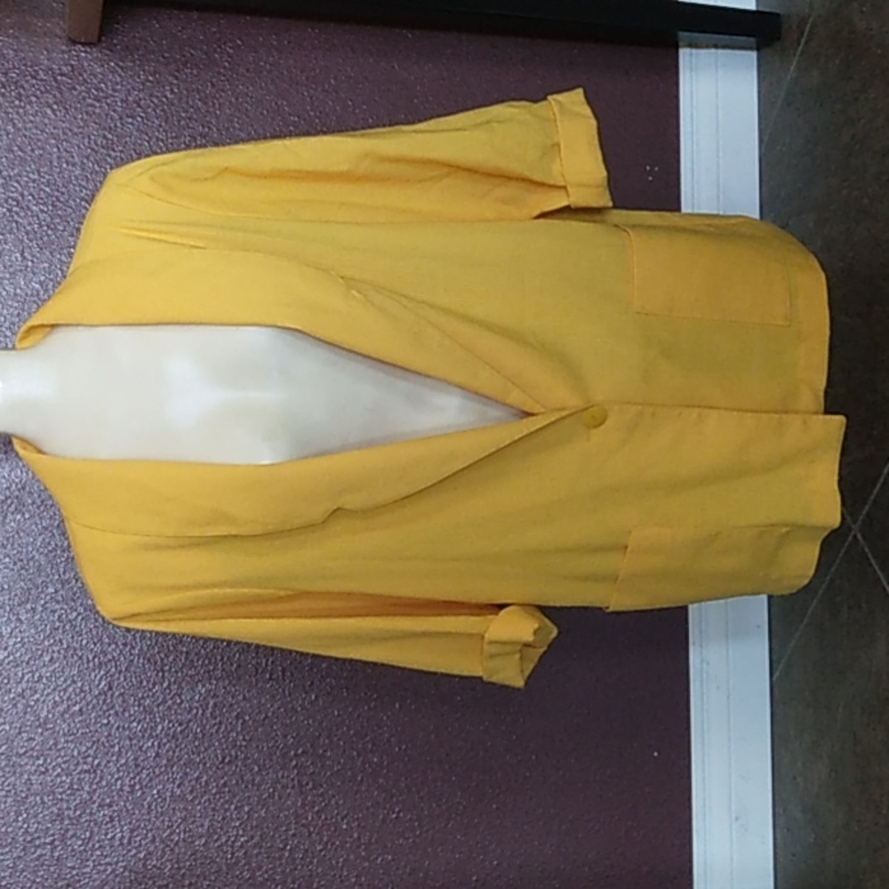 Vintage 90's Ermina Sunny Yellow Blazer